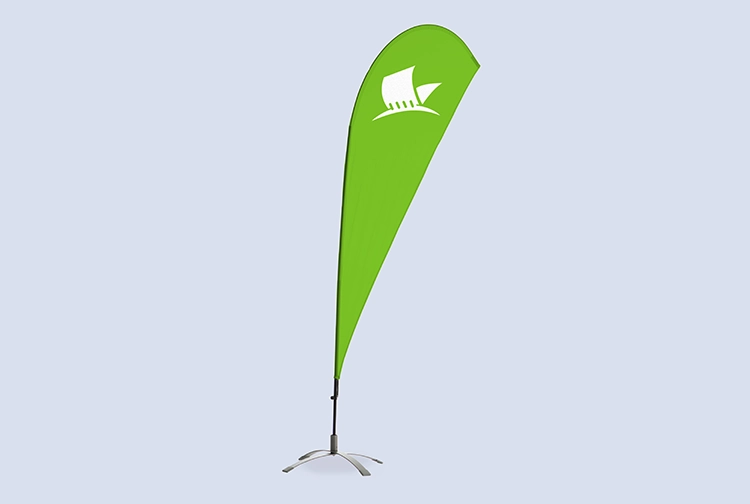 Drop-Flag mit Logo 