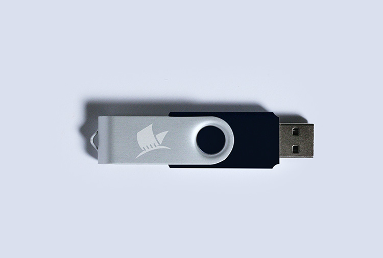 Farbige USB-Sticks mit Logo 